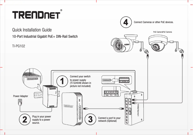 First page image of the manual for TI-PG102