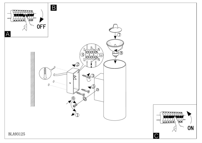 Page 1 of the manual User Manual Eglo Ono 1