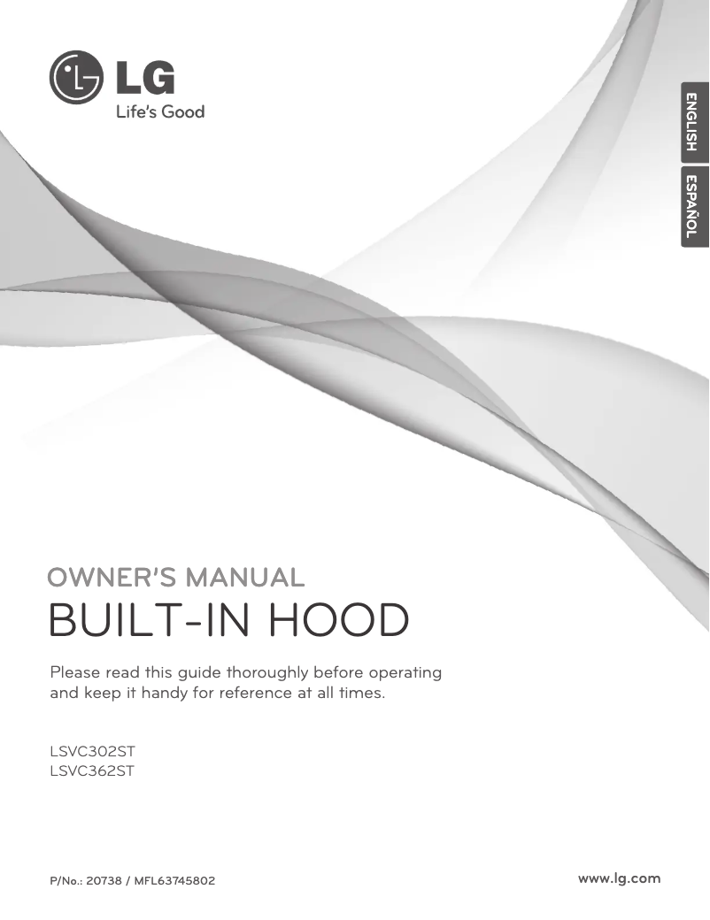 Page 1 of the manual User Manual LG LSVC302ST