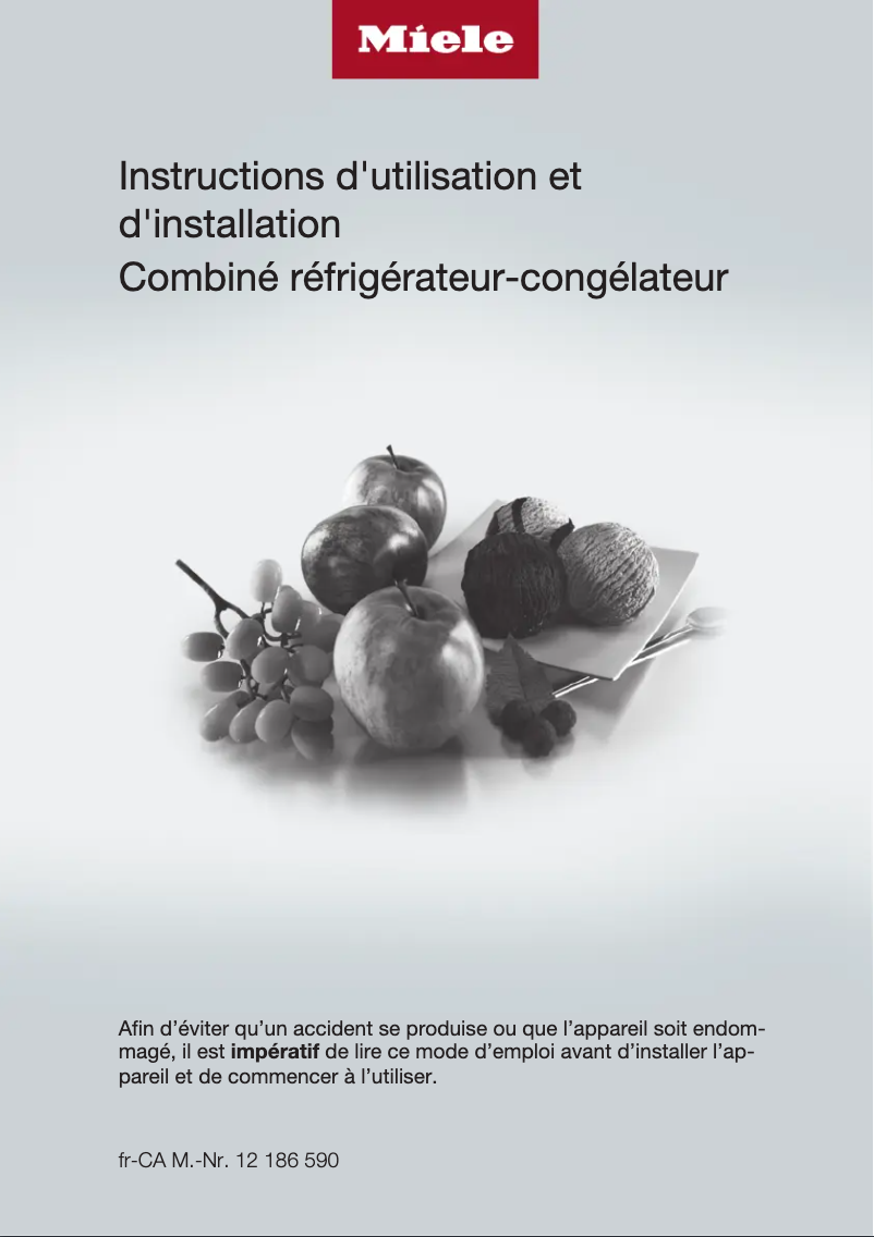 First page image of the manual for KFN 9859 iDE