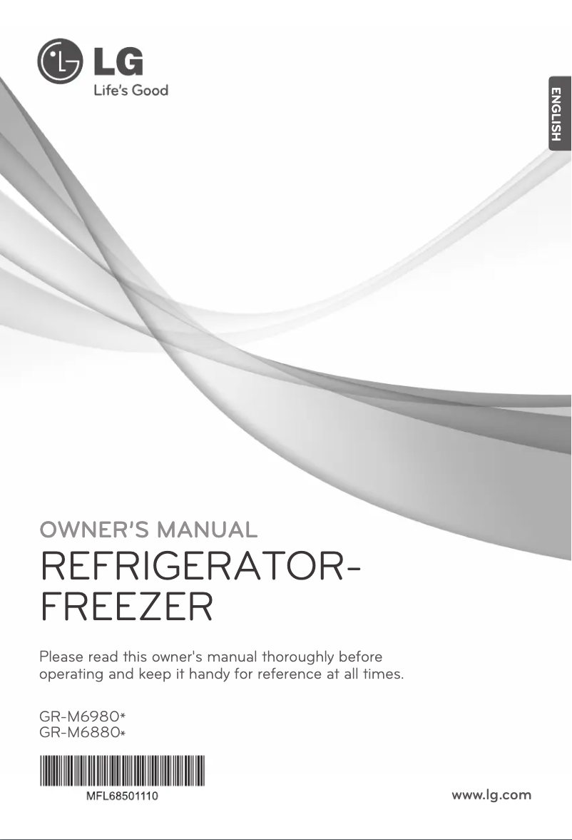 First page image of the manual for GR-M6980S