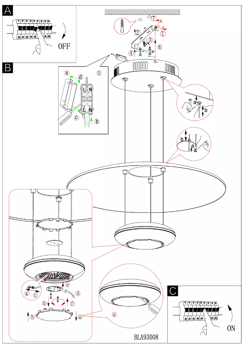 Page 1 of the manual User Manual Eglo Lemos