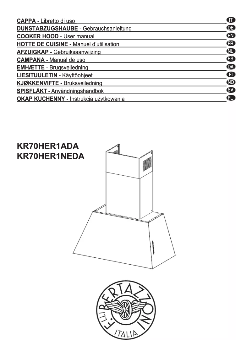 First page image of the manual for KR110HER1ADC