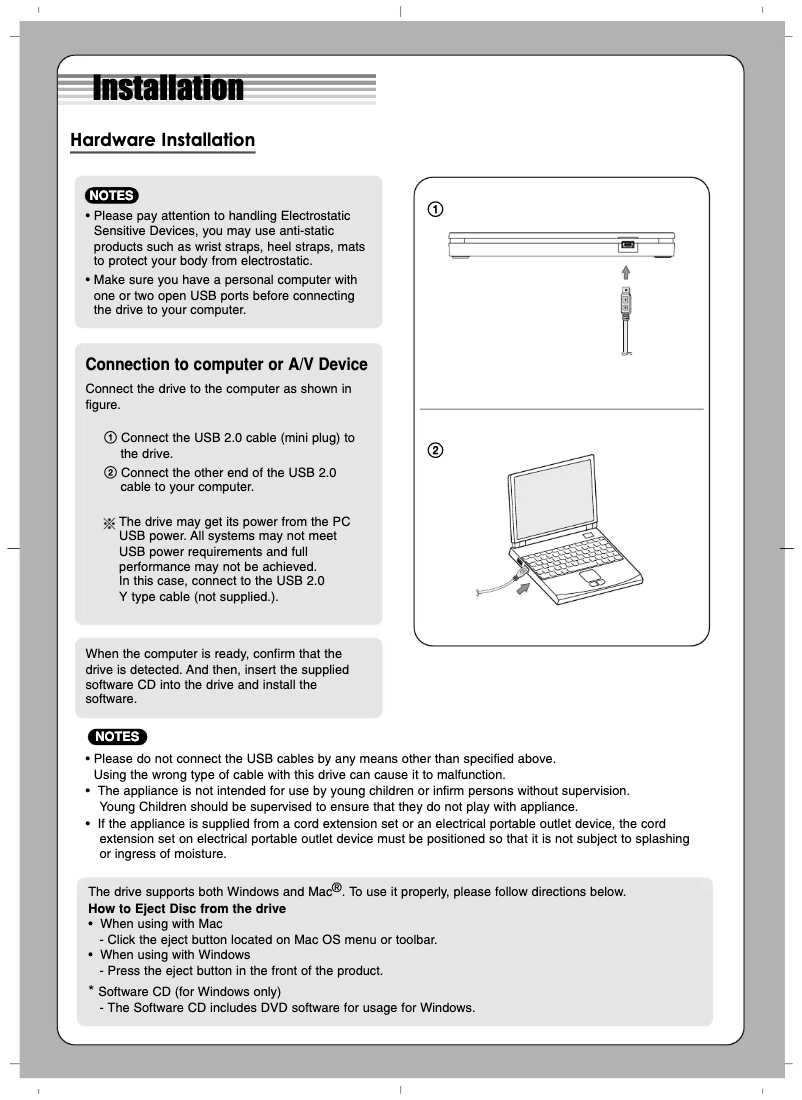 Page 1 of the manual User Manual LG GP70NS50