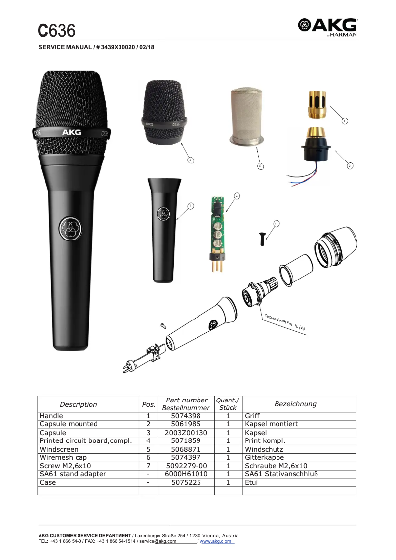 First page image of the manual for C636
