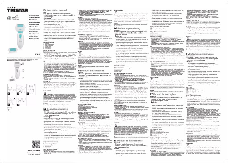 First page image of the manual for MP-2395