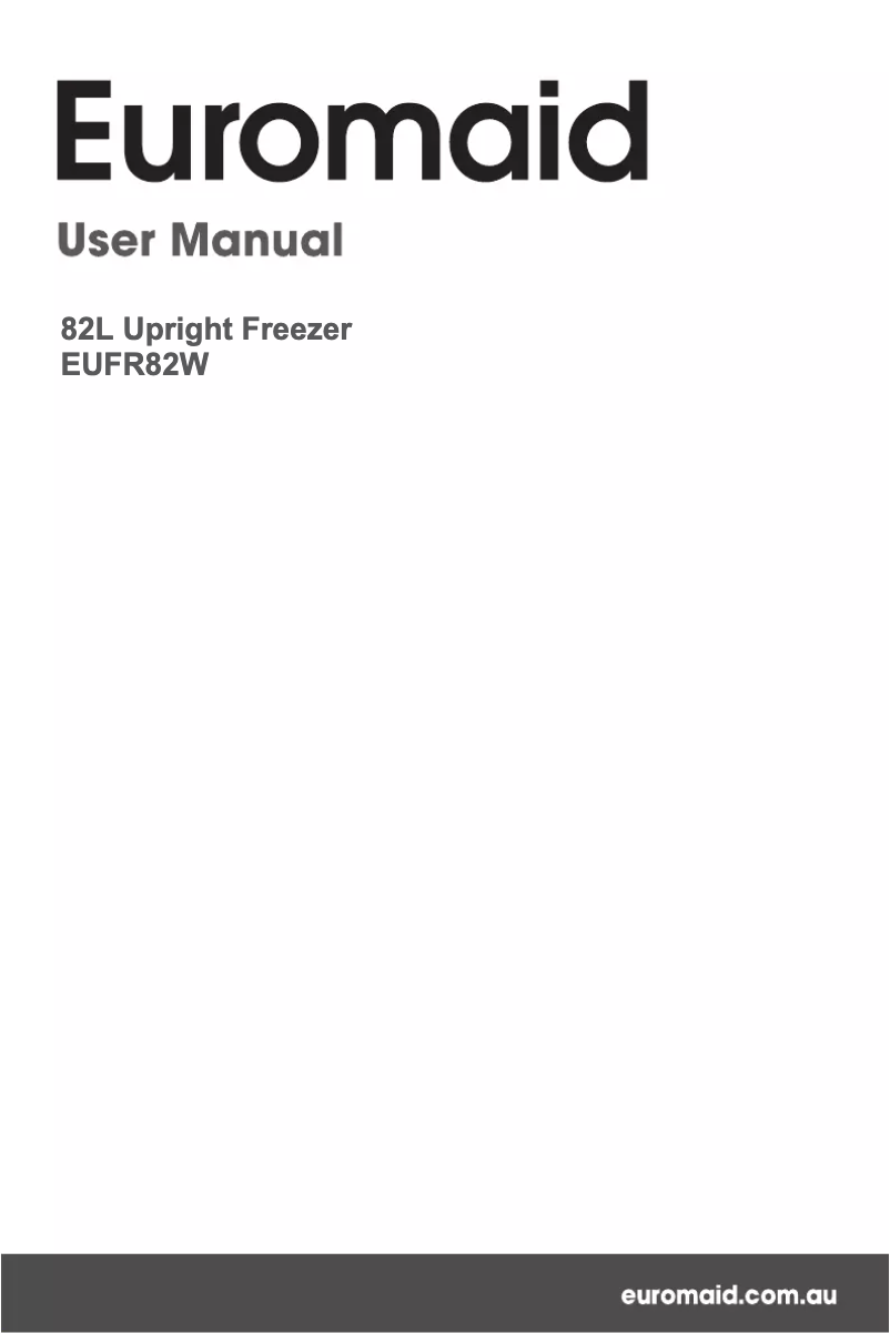 First page image of the manual for EUFR82W