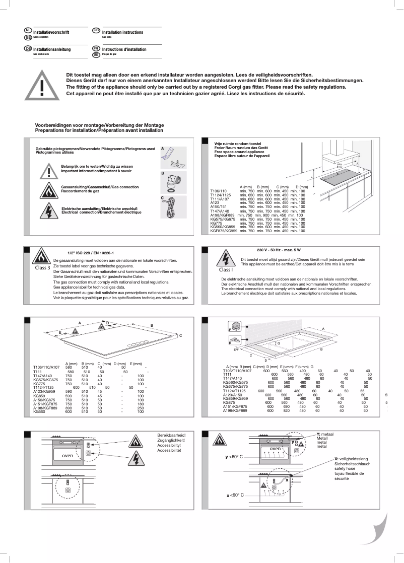 Page 1 of the manual Installation Guide Etna T106HRVSA