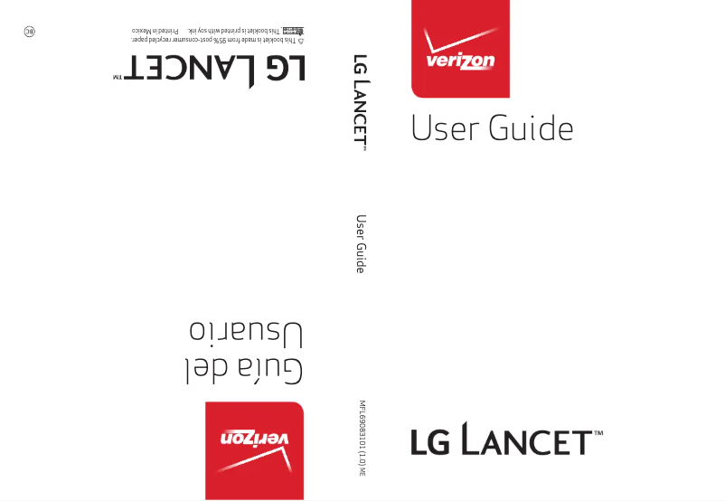 Page 1 of the manual User Manual LG Lancet