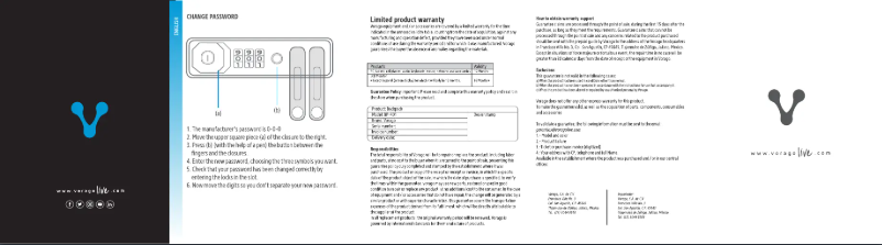 Page 1 of the manual User Manual Vorago BP-401