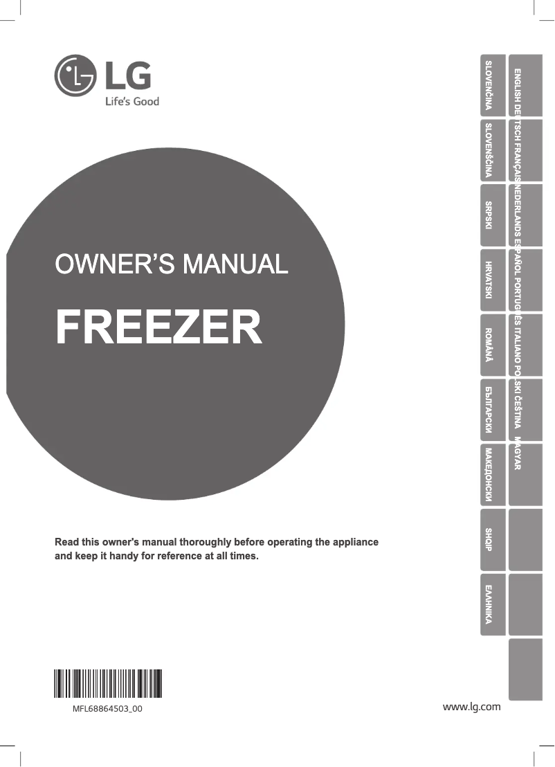 First page image of the manual for GF5137PZJZ