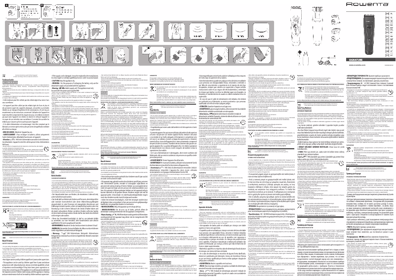 First page image of the manual for Signature Long Beard TN4500