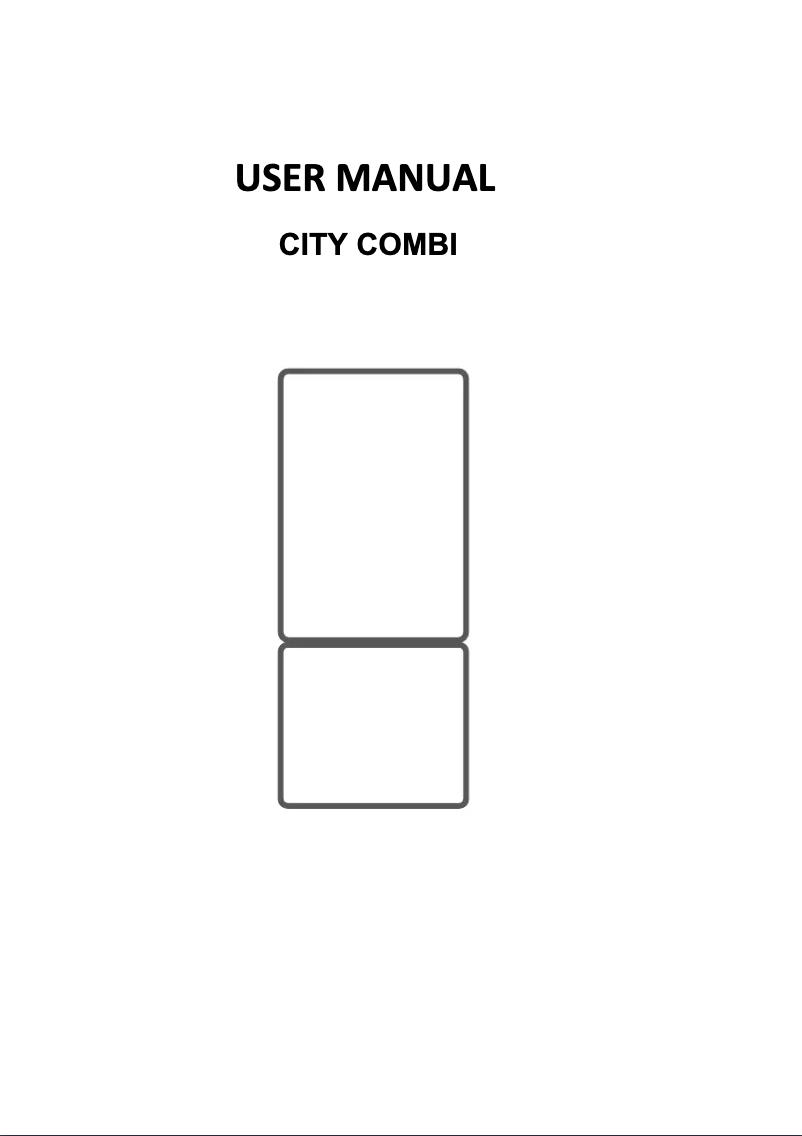 First page image of the manual for HOCT3L517EW2