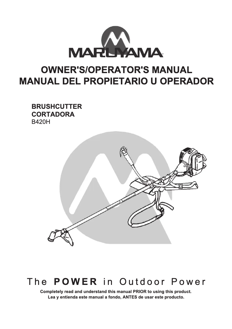 First page image of the manual for B420H