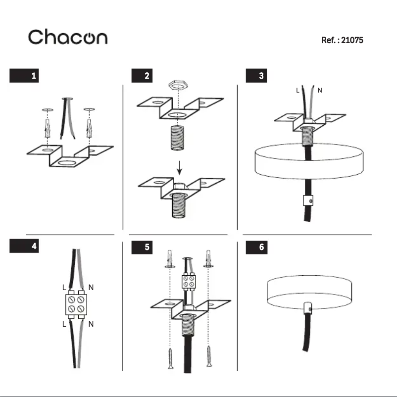 Page 1 of the manual User Manual Chacon 21075