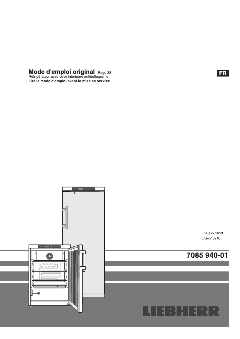 Page 1 of the manual User Manual Liebherr LKUexv 1610