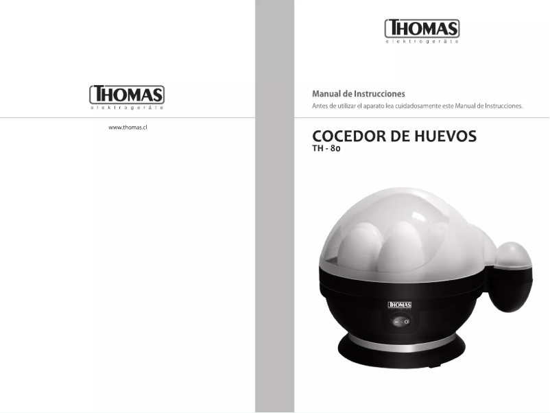 Page 1 of the manual User Manual Thomas TH-80