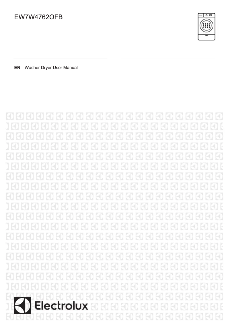 Page 1 of the manual User Manual Electrolux EW7W4762OFB