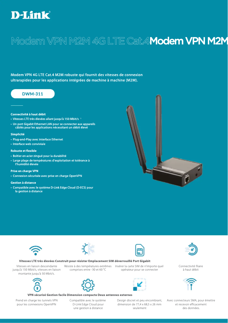 First page image of the manual for DWM-311