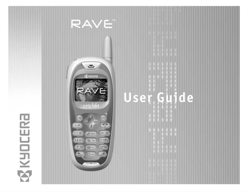 Page 1 of the manual User Manual Kyocera Rave
