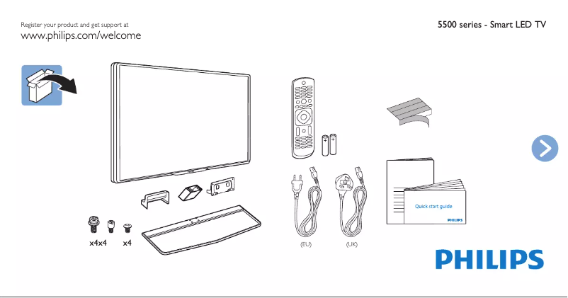 First page image of the manual for 40PFH5509