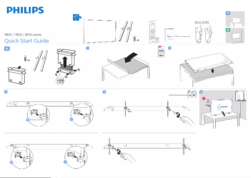 First page image of the manual for 70PUS8105