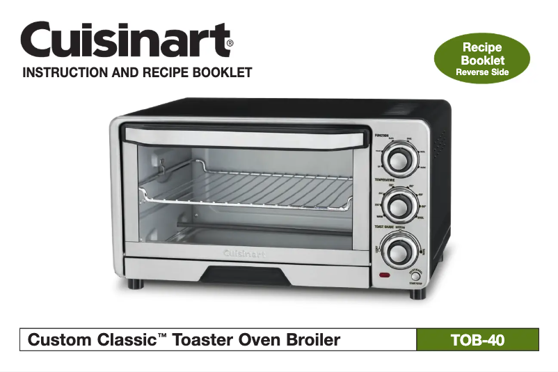 Page 1 of the manual User Manual Cuisinart TOB-40