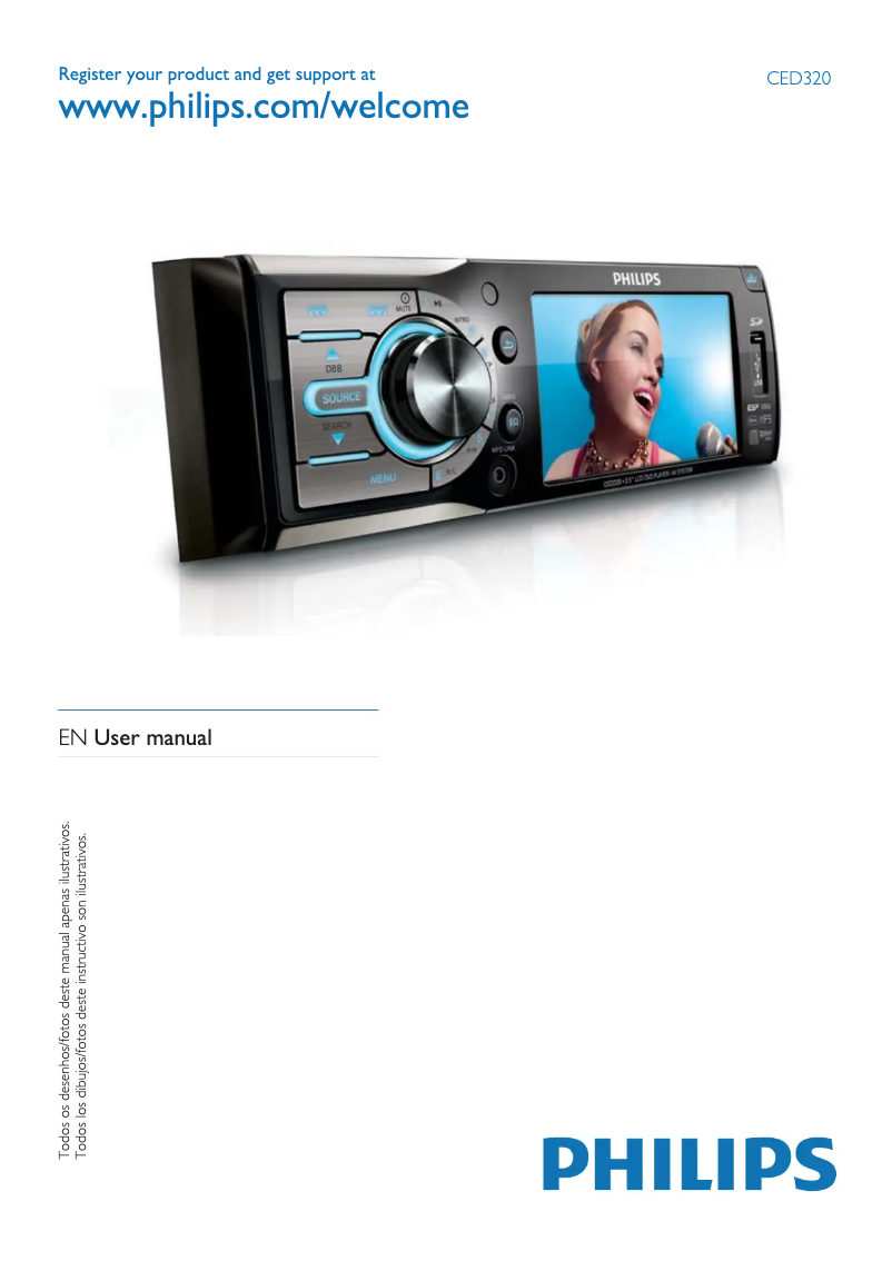 First page image of the manual for CED320X