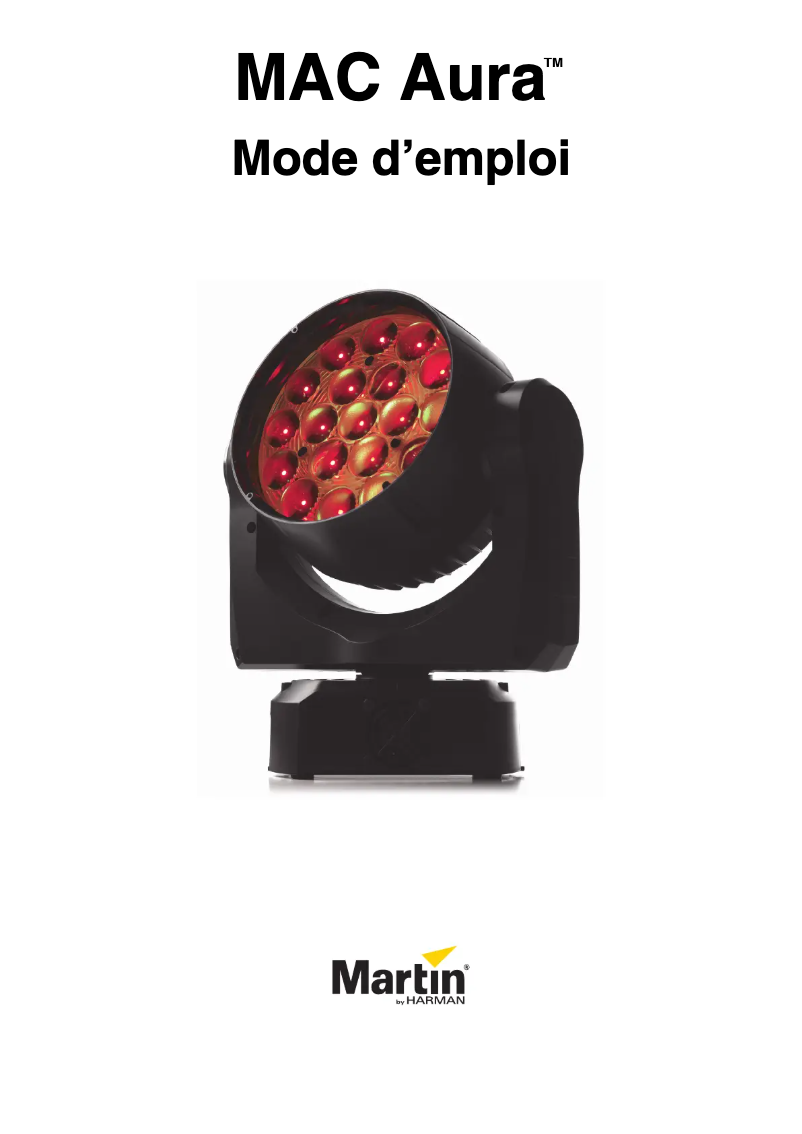 First page image of the manual for MAC Aura