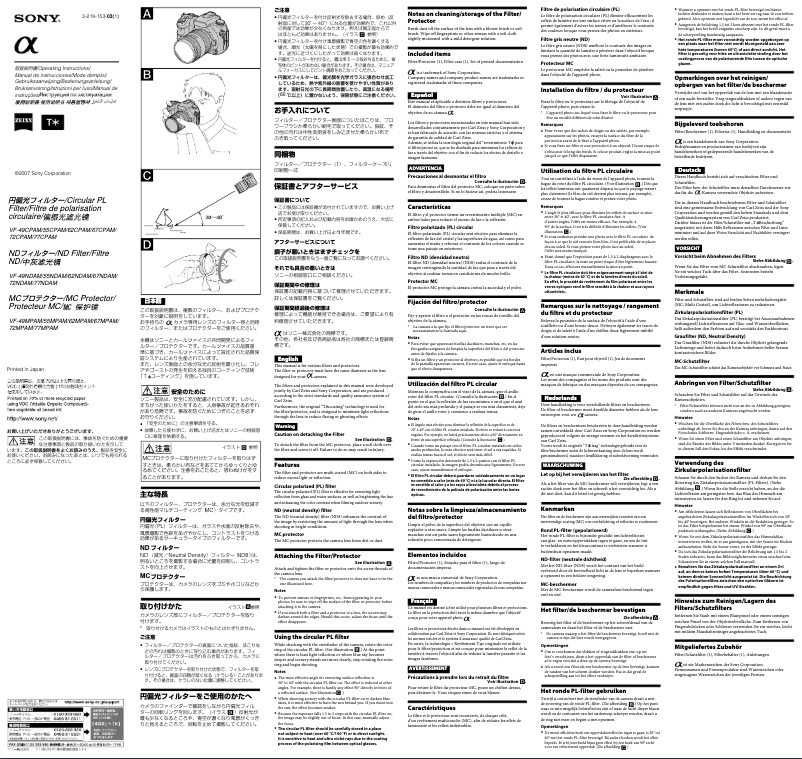 First page image of the manual for VF-62CPAM