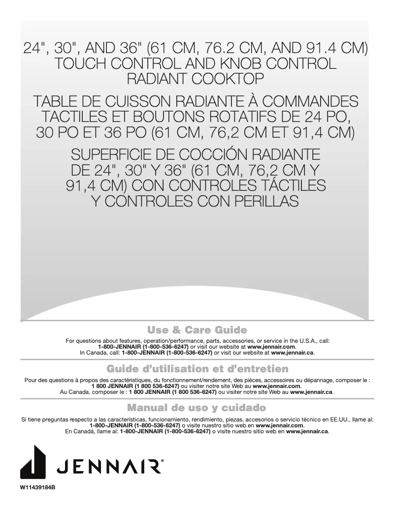 First page image of the manual for JEC4430KB