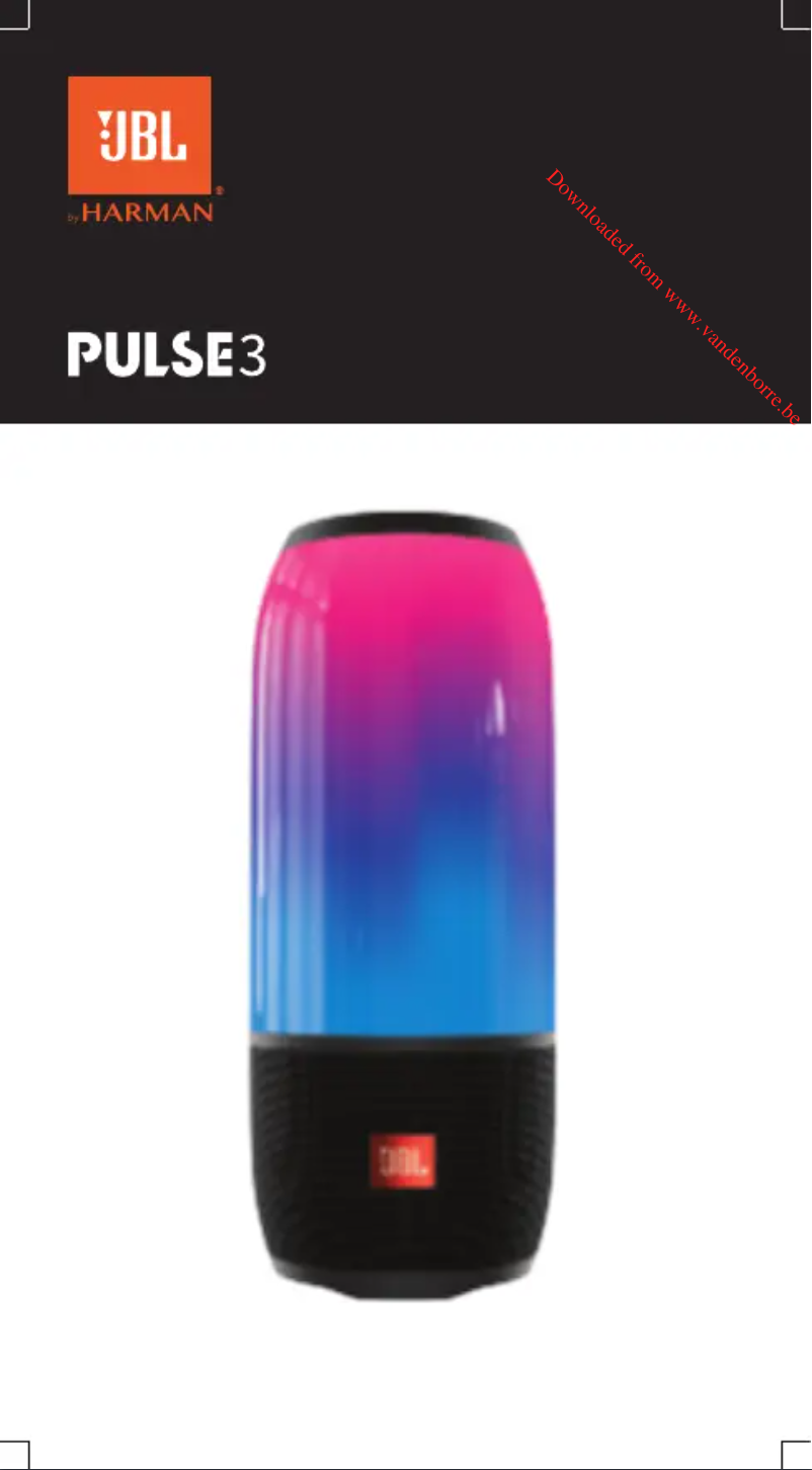 Page 1 of the manual User Manual JBL Pulse 3