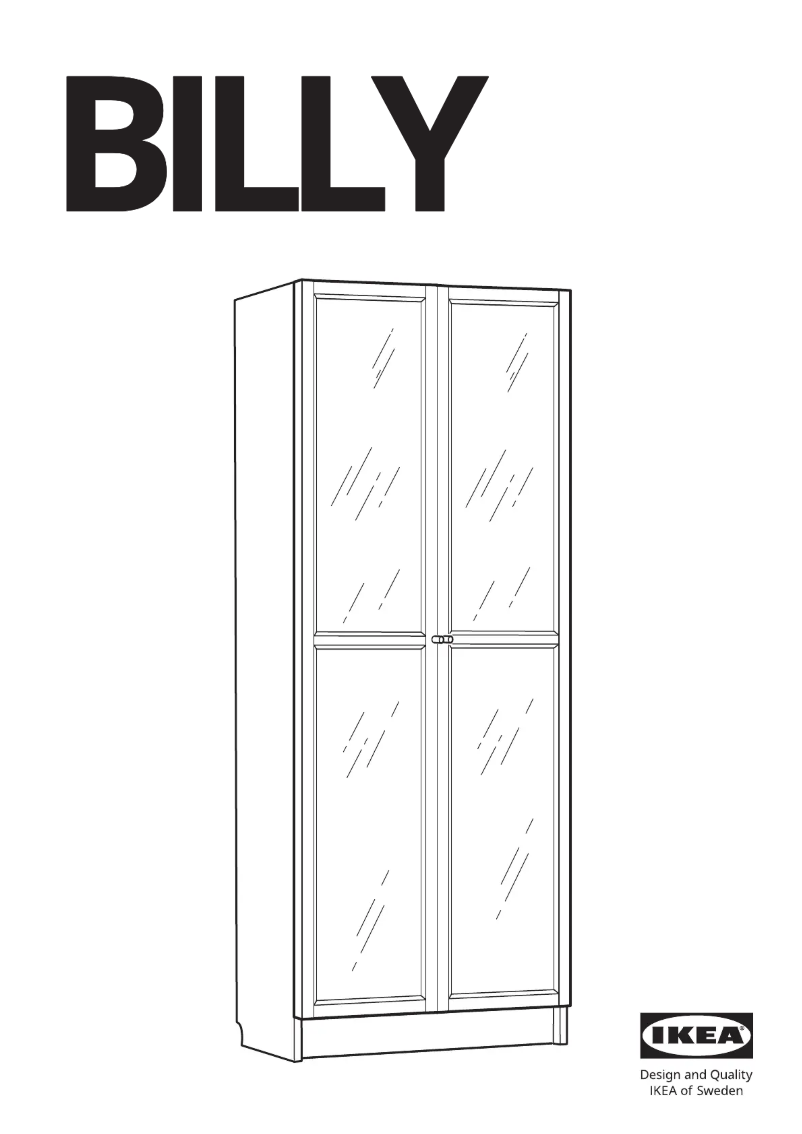 First page image of the manual for BILLY 004.156.03