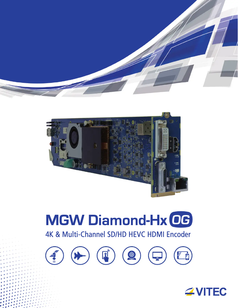 First page image of the manual for MGW Diamond-HX OG