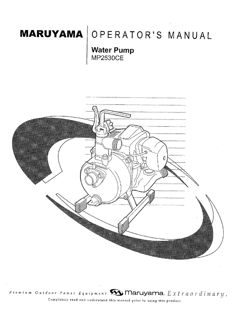 First page image of the manual for MP2530CE