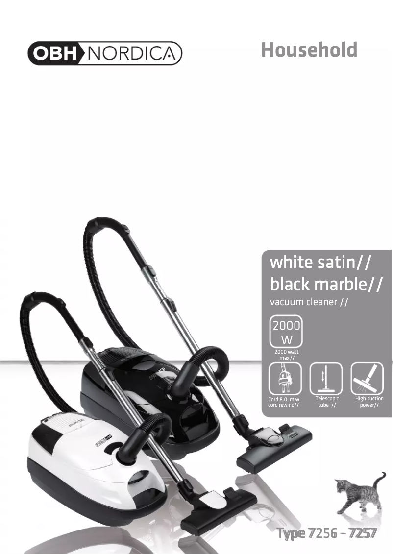 Page 1 of the manual User Manual OBH Nordica Black Marble 7257