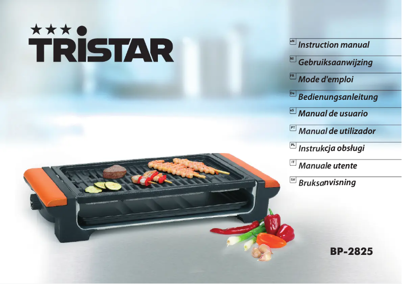 Page 1 of the manual User Manual TriStar BP-2825