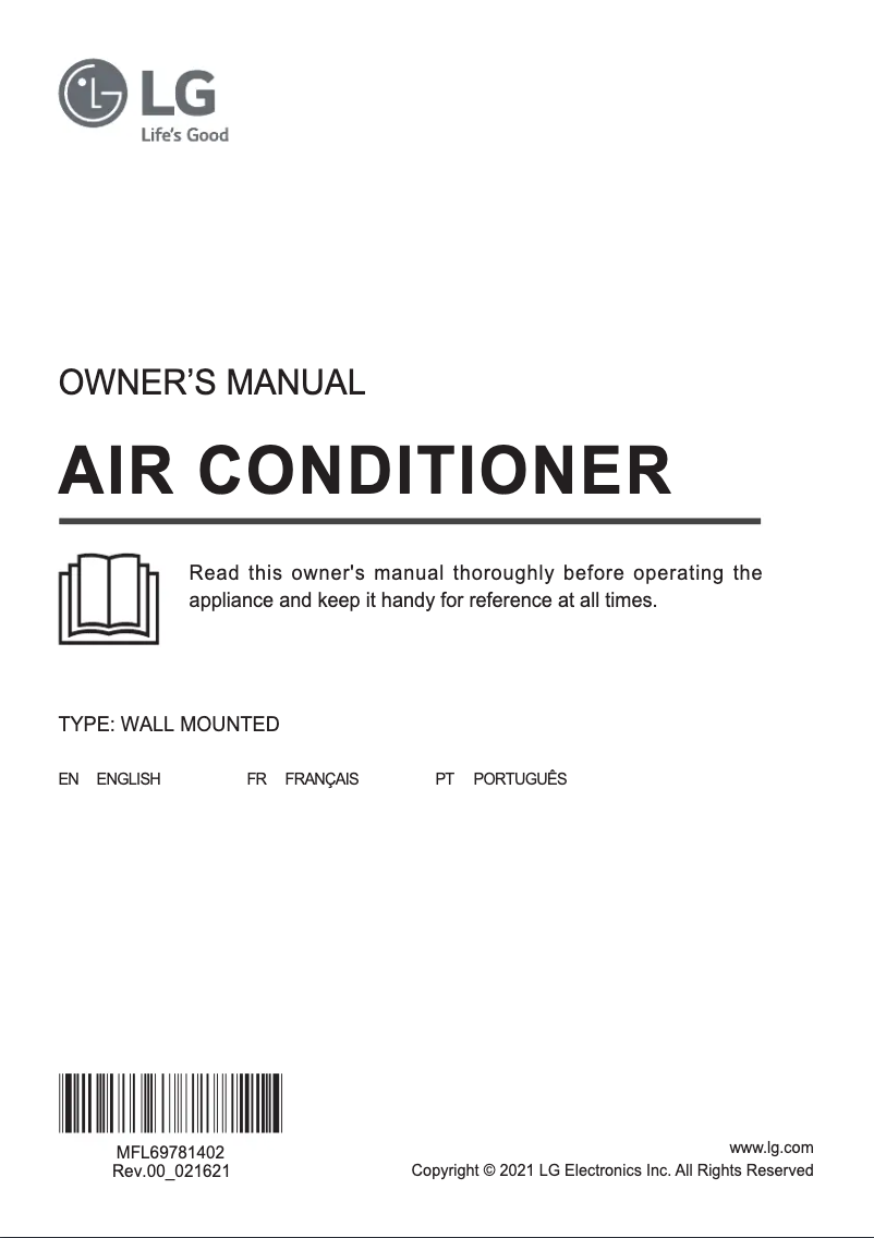 Page 1 of the manual User Manual LG S4UQ24K22TD