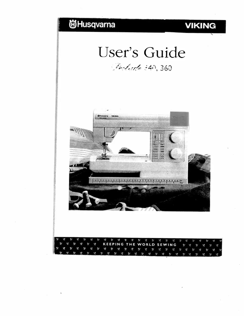 Page 1 of the manual User Manual Husqvarna-Viking Prelude 340