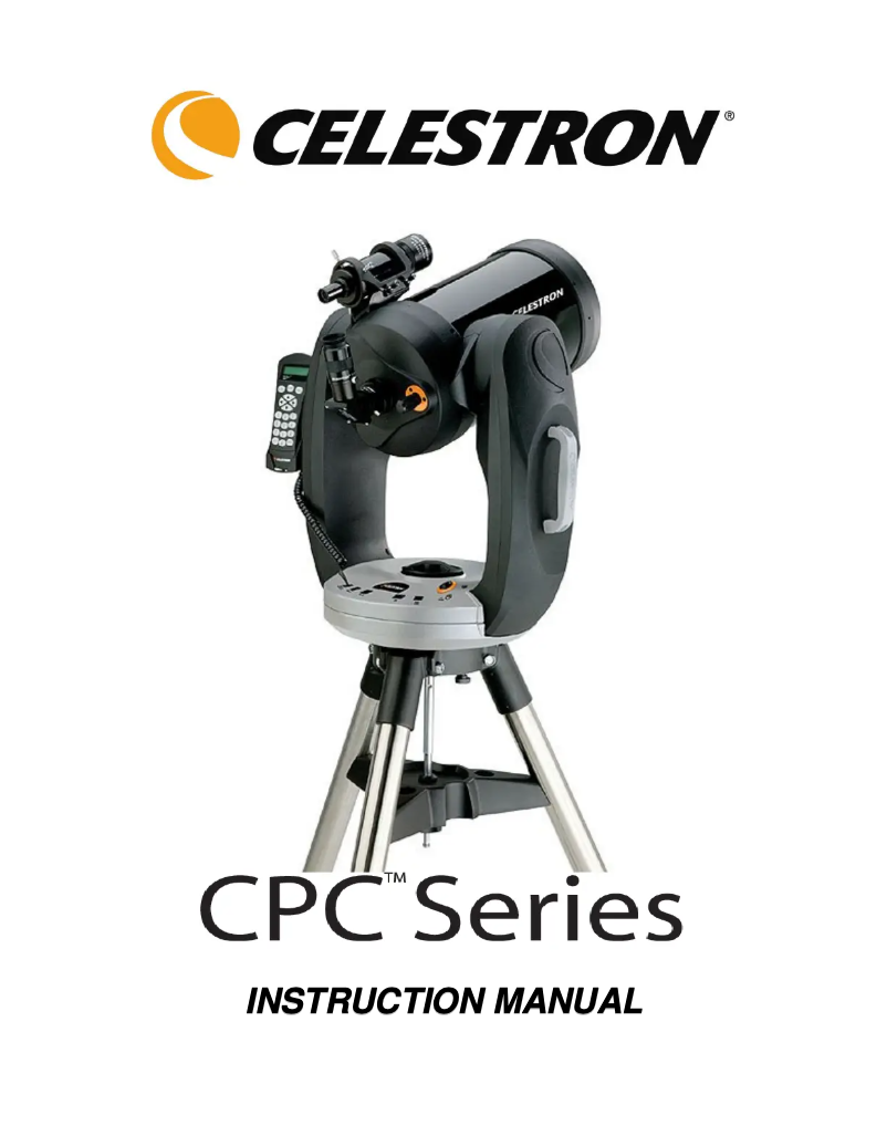 Page 1 of the manual User Manual Celestron CPC Deluxe 925 HD Computerized
