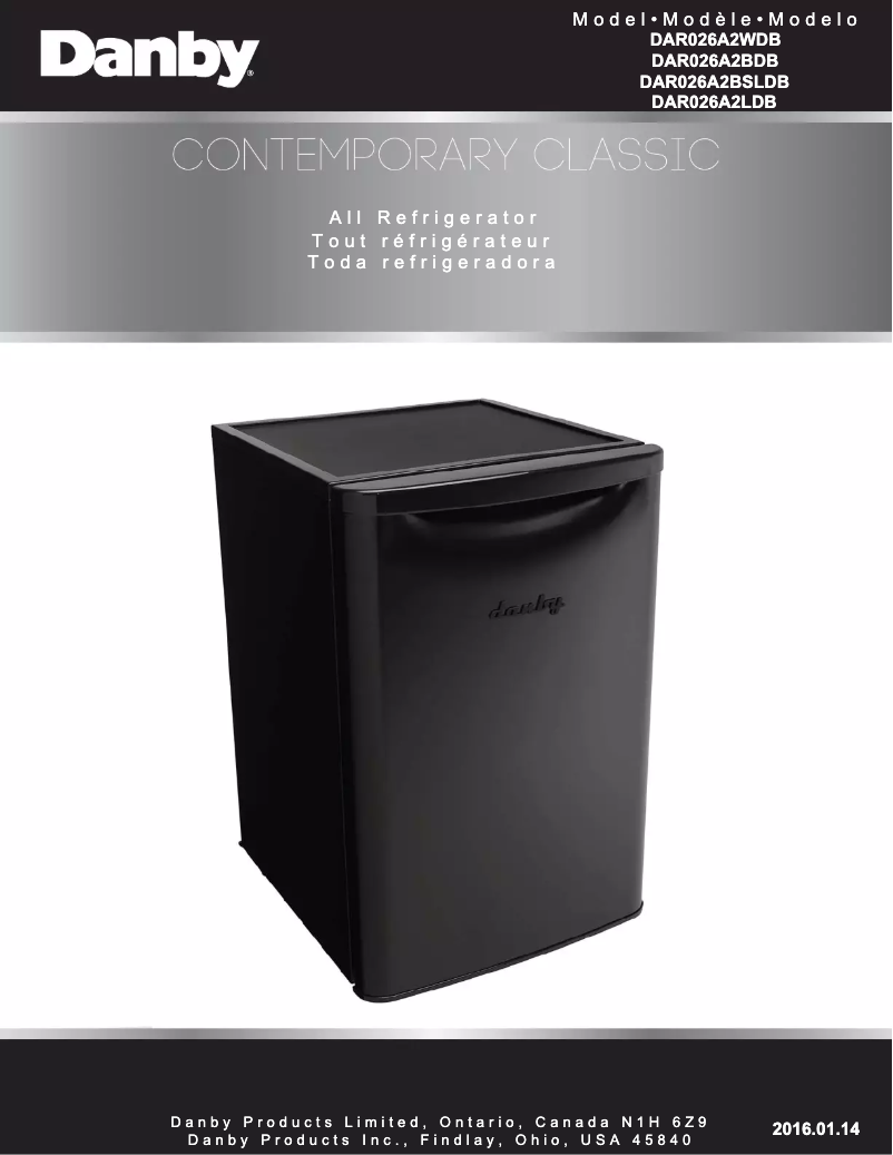 First page image of the manual for DAR026A2