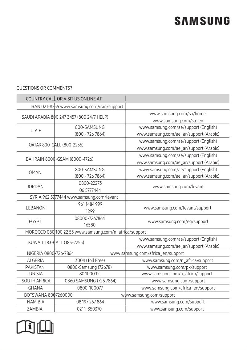 Page 1 of the manual User Manual Samsung AR24MQFNRWK