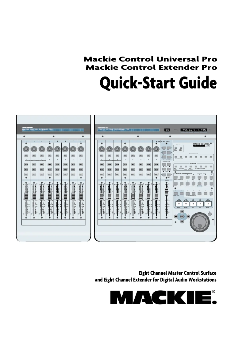 First page image of the manual for Control Universal Pro