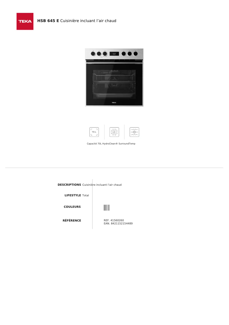 First page image of the manual for HSB 645 E