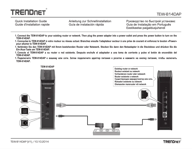 Page 1 of the manual User Manual TRENDnet TEW-814DAP