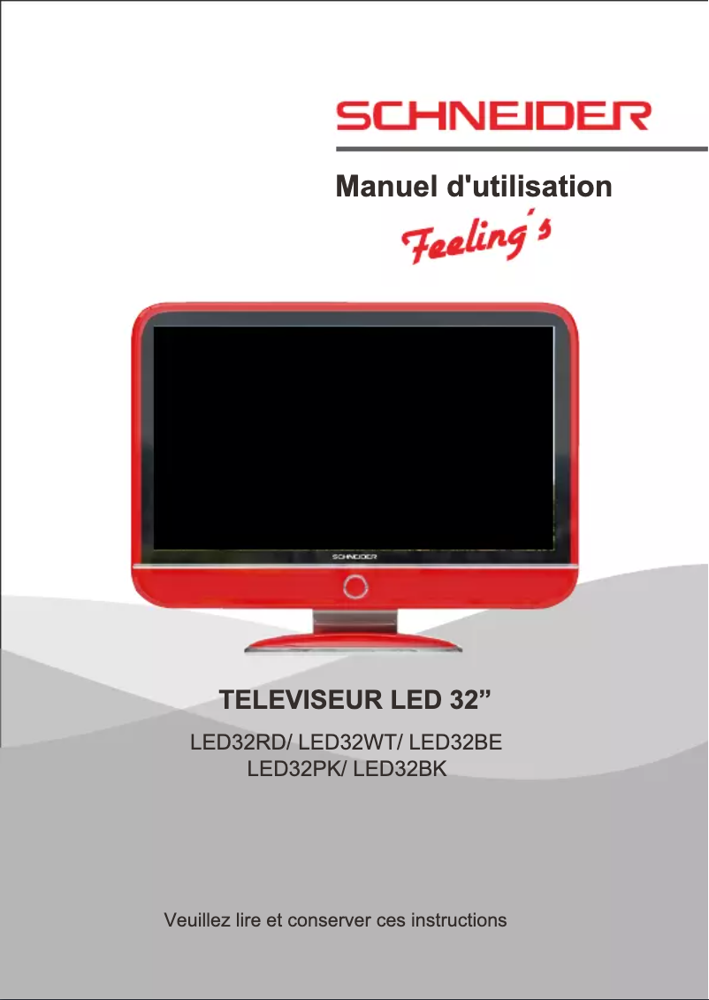 Page 1 of the manual User Manual Schneider Feeling's