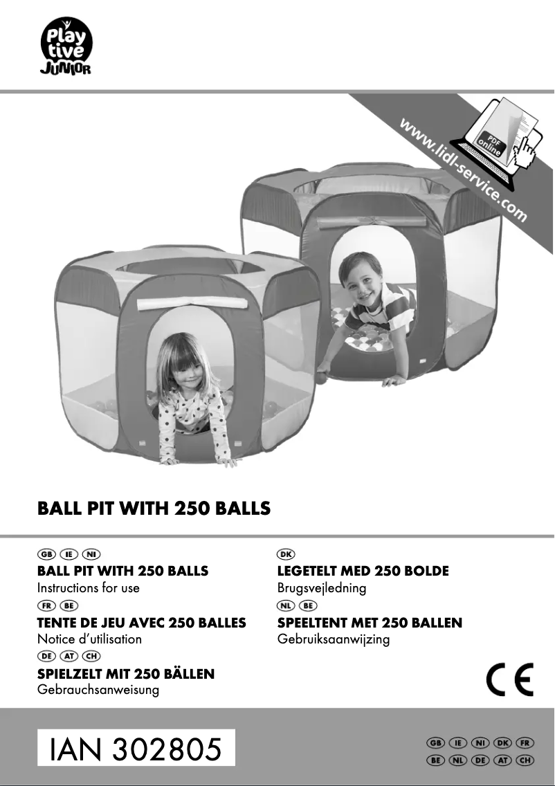 First page image of the manual for IAN 302805