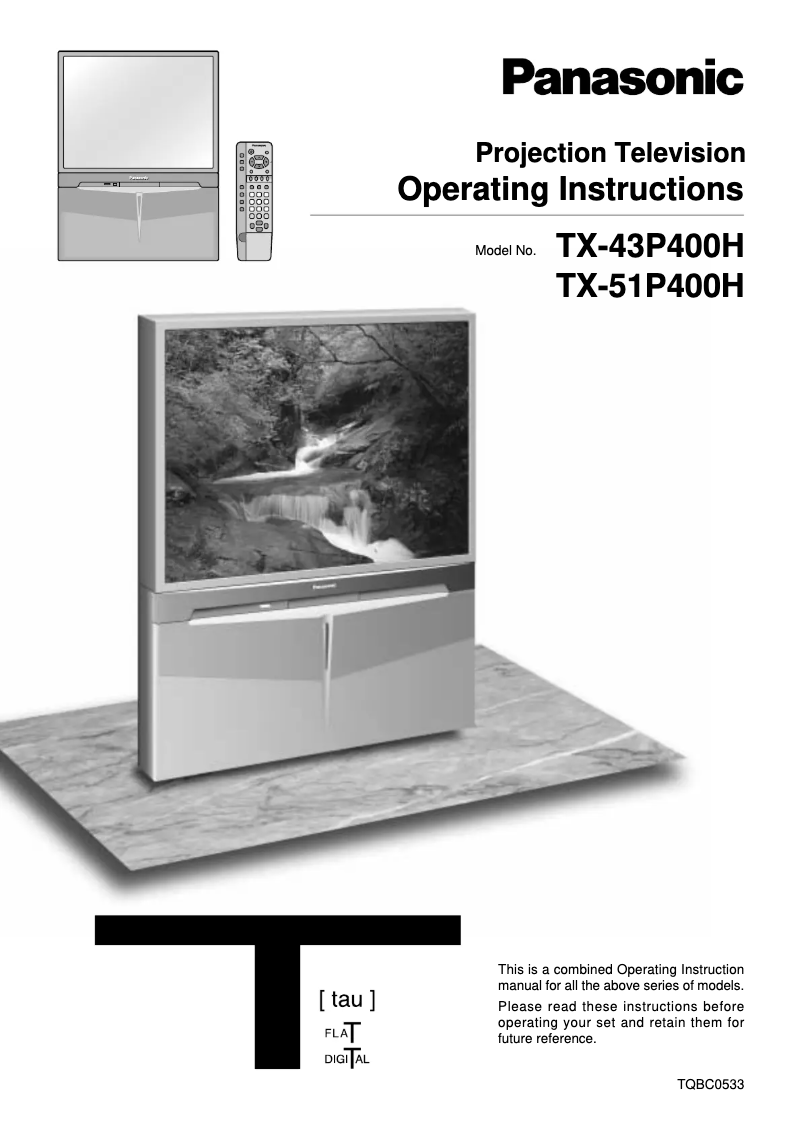 Page 1 of the manual User Manual Panasonic TX-43P400X