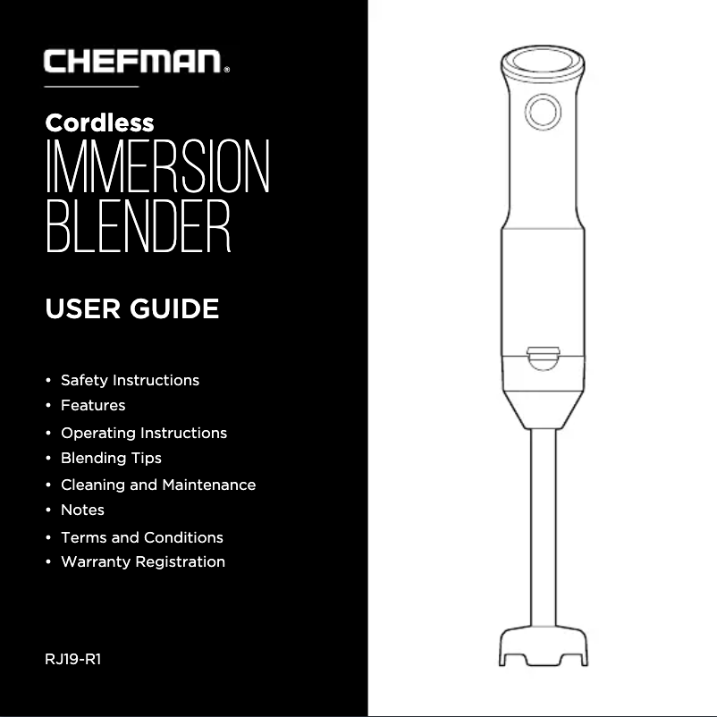 First page image of the manual for RJ19-R1