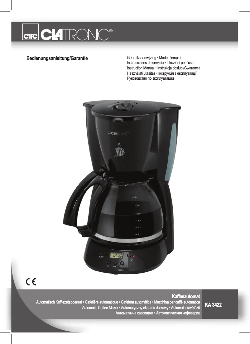 First page image of the manual for KA 3422